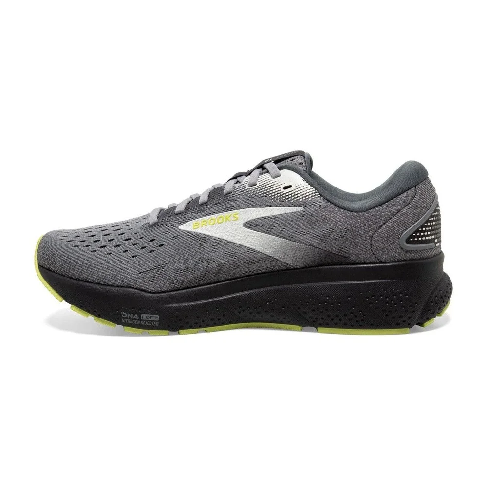 Brooks Men's Ghost 16 Black Primer/Grey/Lime 110418-1D-040
